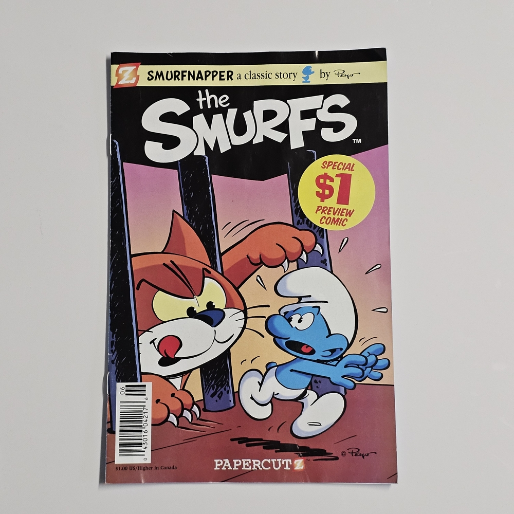 The Smurfs Comic "Smurfnapper" $1 Preview – Papercutz Peyo